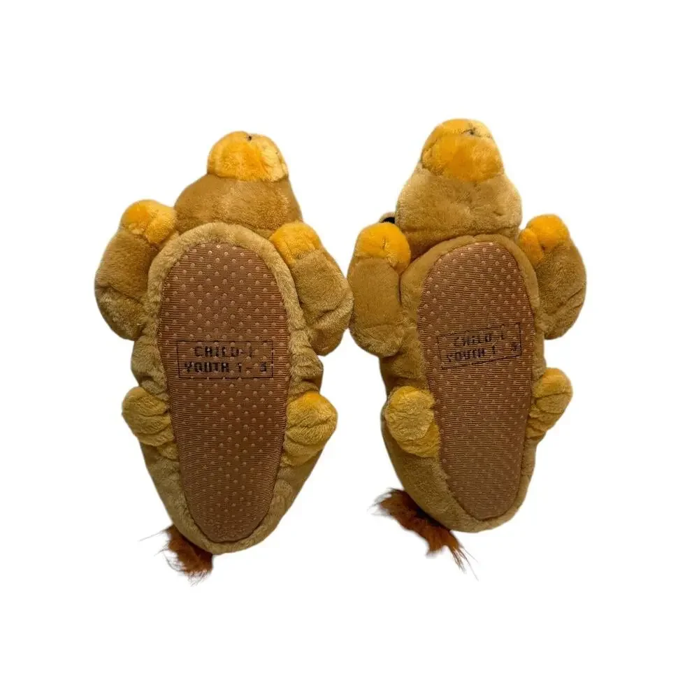 Vintage Disney Store Lion King Simba Youth Slippers Size Large 1-3